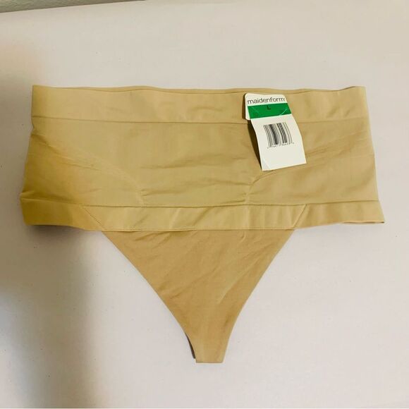 Maidenform Control It Tan High Waist Shapewear Thong size large - Picture 1 of 4